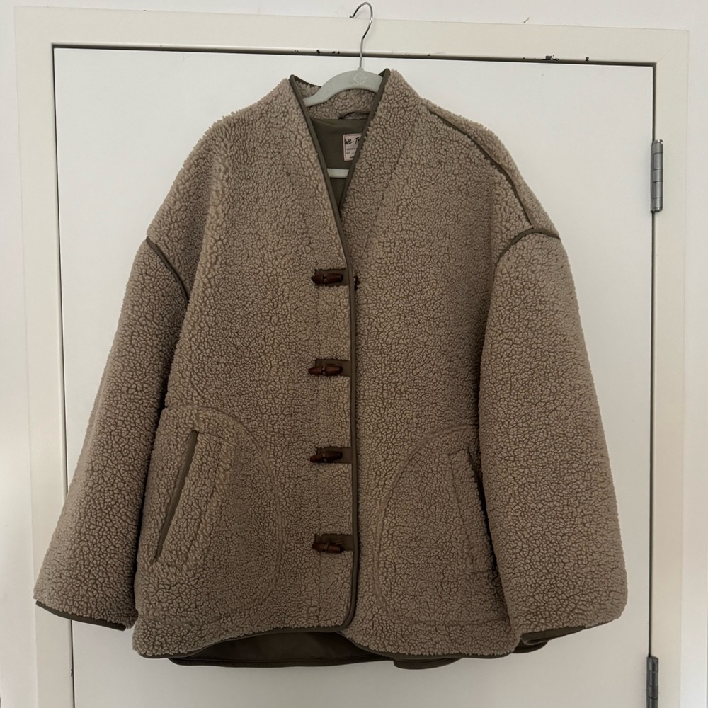 Cozy Tan Sherpa Jacket